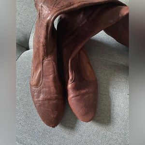 Sheepskin Soft like gloves High Boots 7